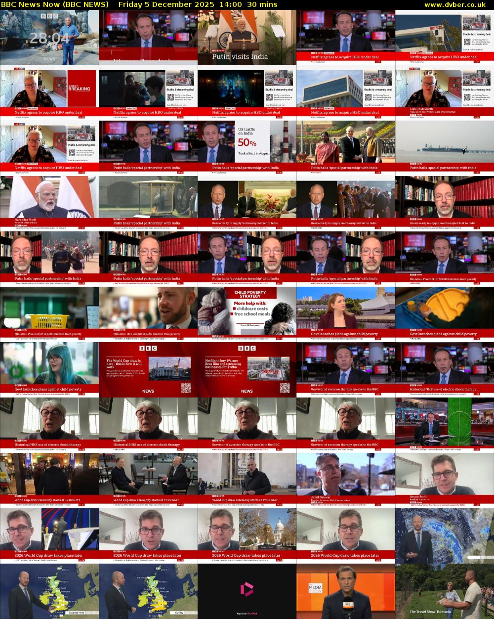 BBC News Now (BBC NEWS) Friday 5 December 2025 14:00 - 14:30