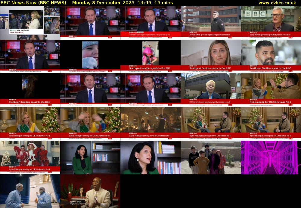 BBC News Now (BBC NEWS) Monday 8 December 2025 14:45 - 15:00
