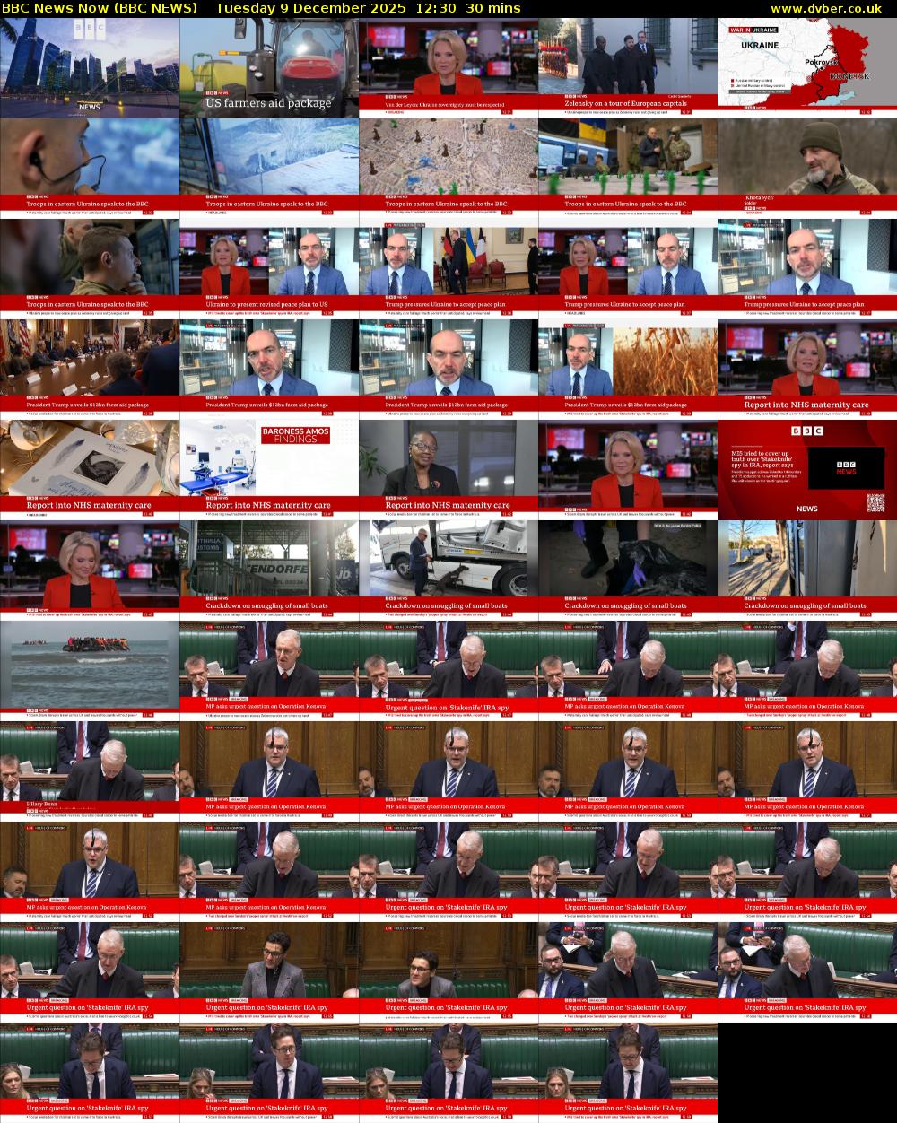 BBC News Now (BBC NEWS) Tuesday 9 December 2025 12:30 - 13:00