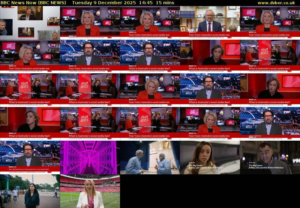 BBC News Now (BBC NEWS) Tuesday 9 December 2025 14:45 - 15:00