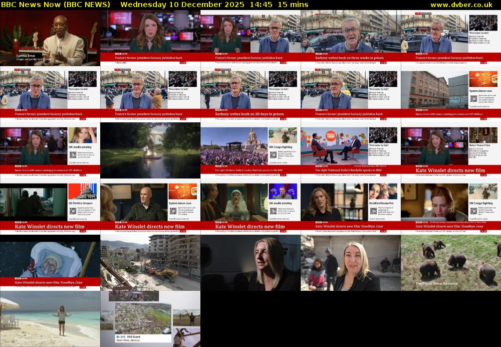 BBC News Now (BBC NEWS) Wednesday 10 December 2025 14:45 - 15:00