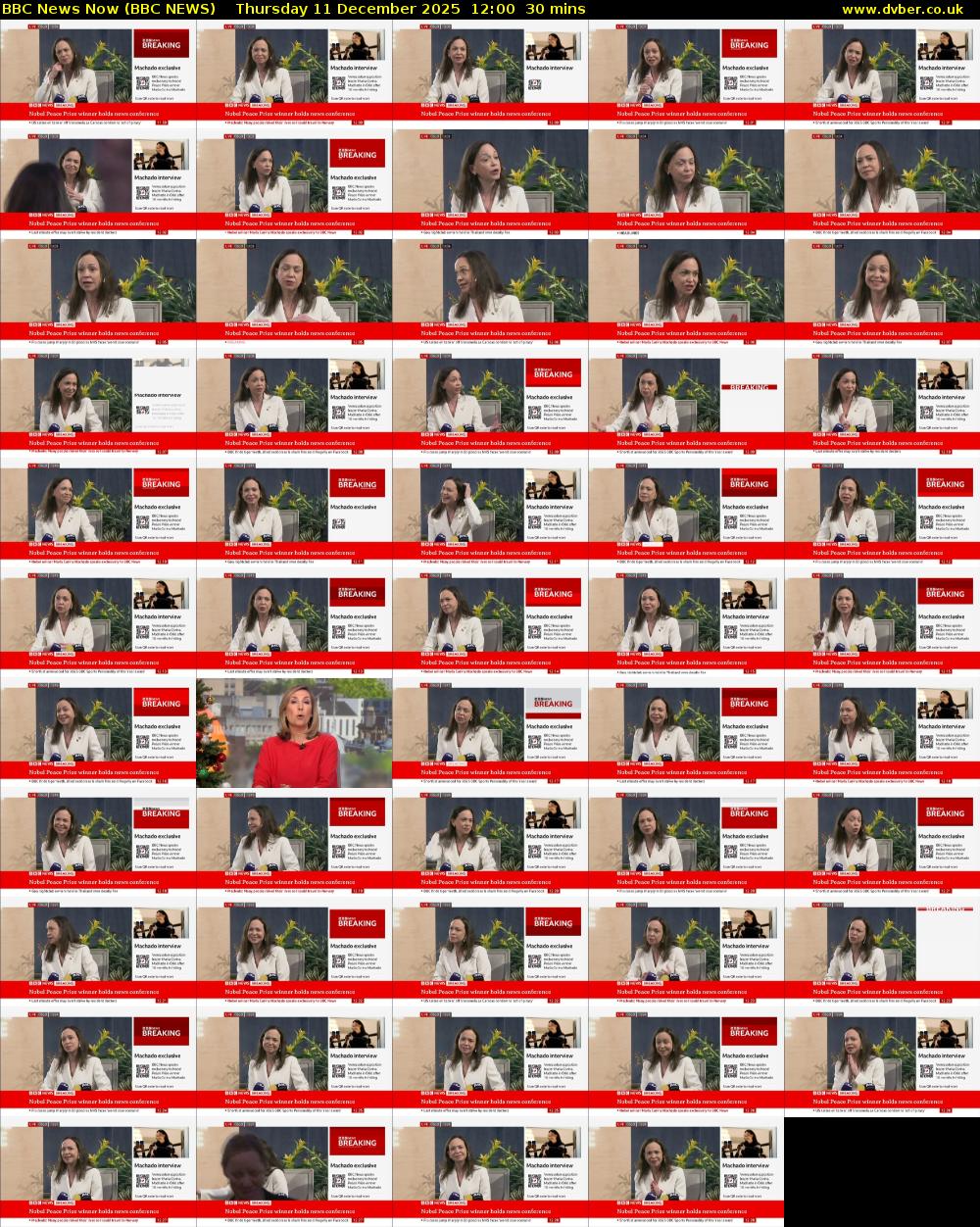 BBC News Now (BBC NEWS) Thursday 11 December 2025 12:00 - 12:30