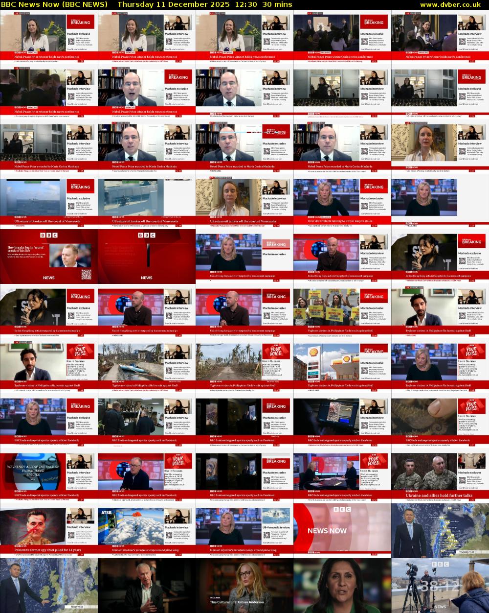 BBC News Now (BBC NEWS) Thursday 11 December 2025 12:30 - 13:00