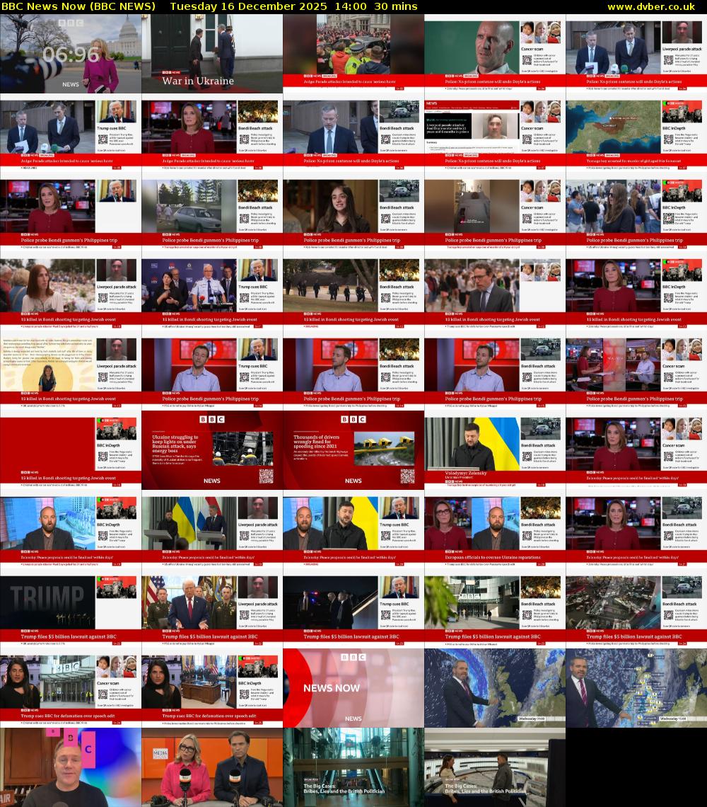 BBC News Now (BBC NEWS) Tuesday 16 December 2025 14:00 - 14:30