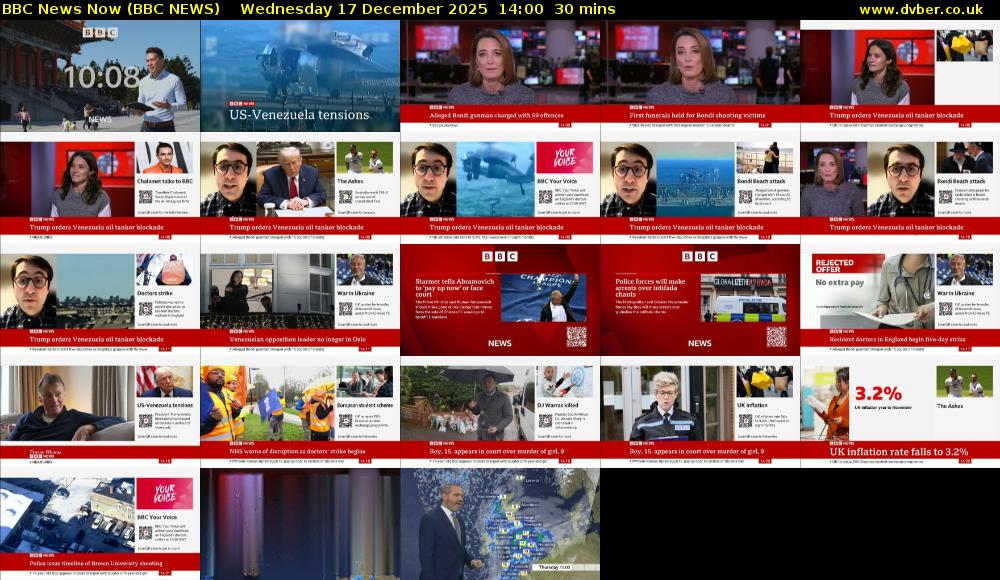 BBC News Now (BBC NEWS) Wednesday 17 December 2025 14:00 - 14:30
