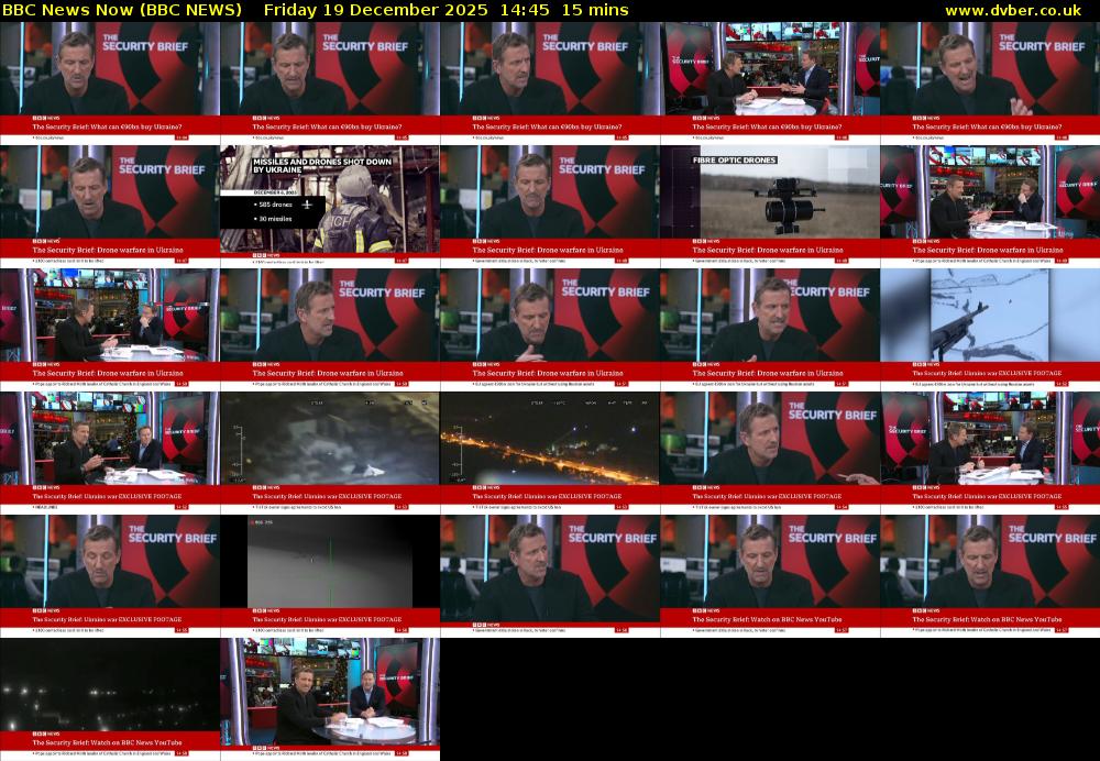BBC News Now (BBC NEWS) Friday 19 December 2025 14:45 - 15:00