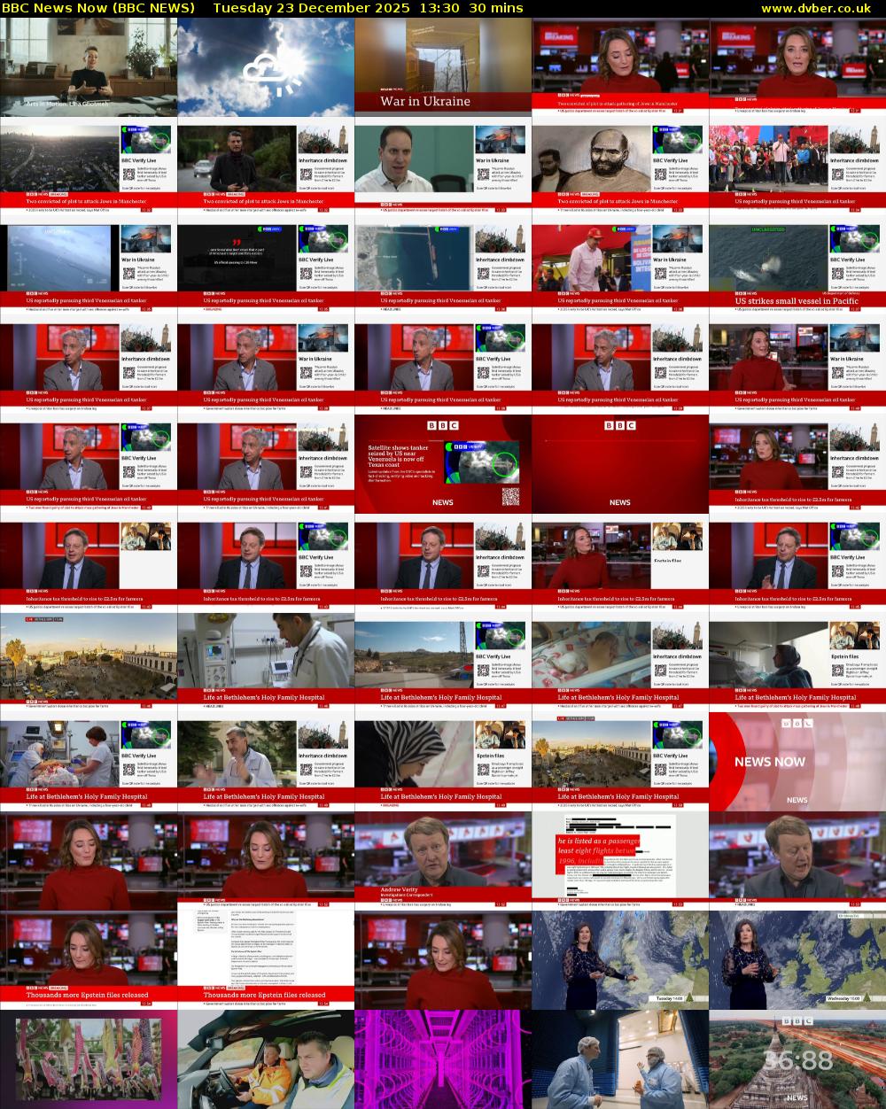 BBC News Now (BBC NEWS) Tuesday 23 December 2025 13:30 - 14:00