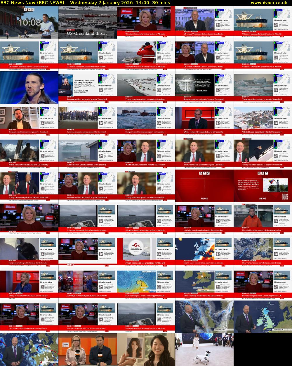 BBC News Now (BBC NEWS) Wednesday 7 January 2026 14:00 - 14:30