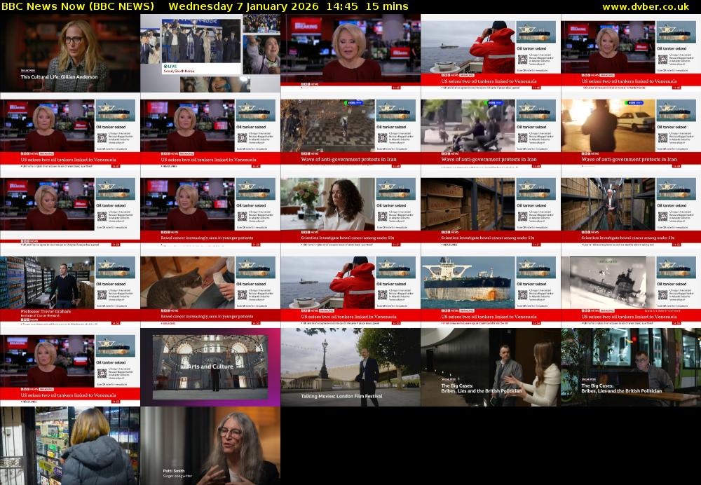 BBC News Now (BBC NEWS) Wednesday 7 January 2026 14:45 - 15:00