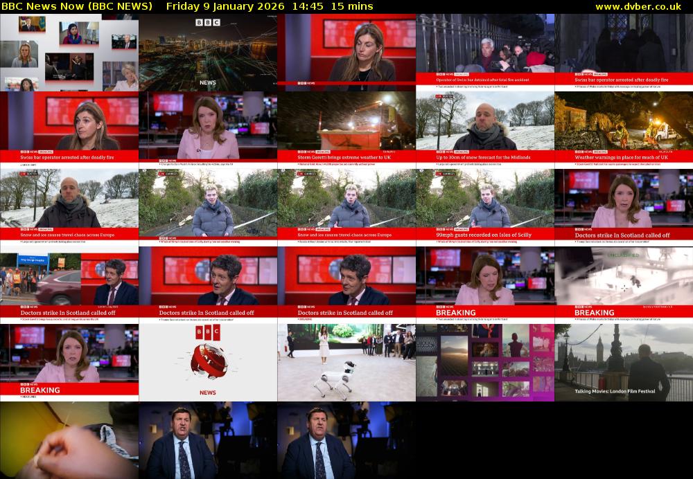 BBC News Now (BBC NEWS) Friday 9 January 2026 14:45 - 15:00