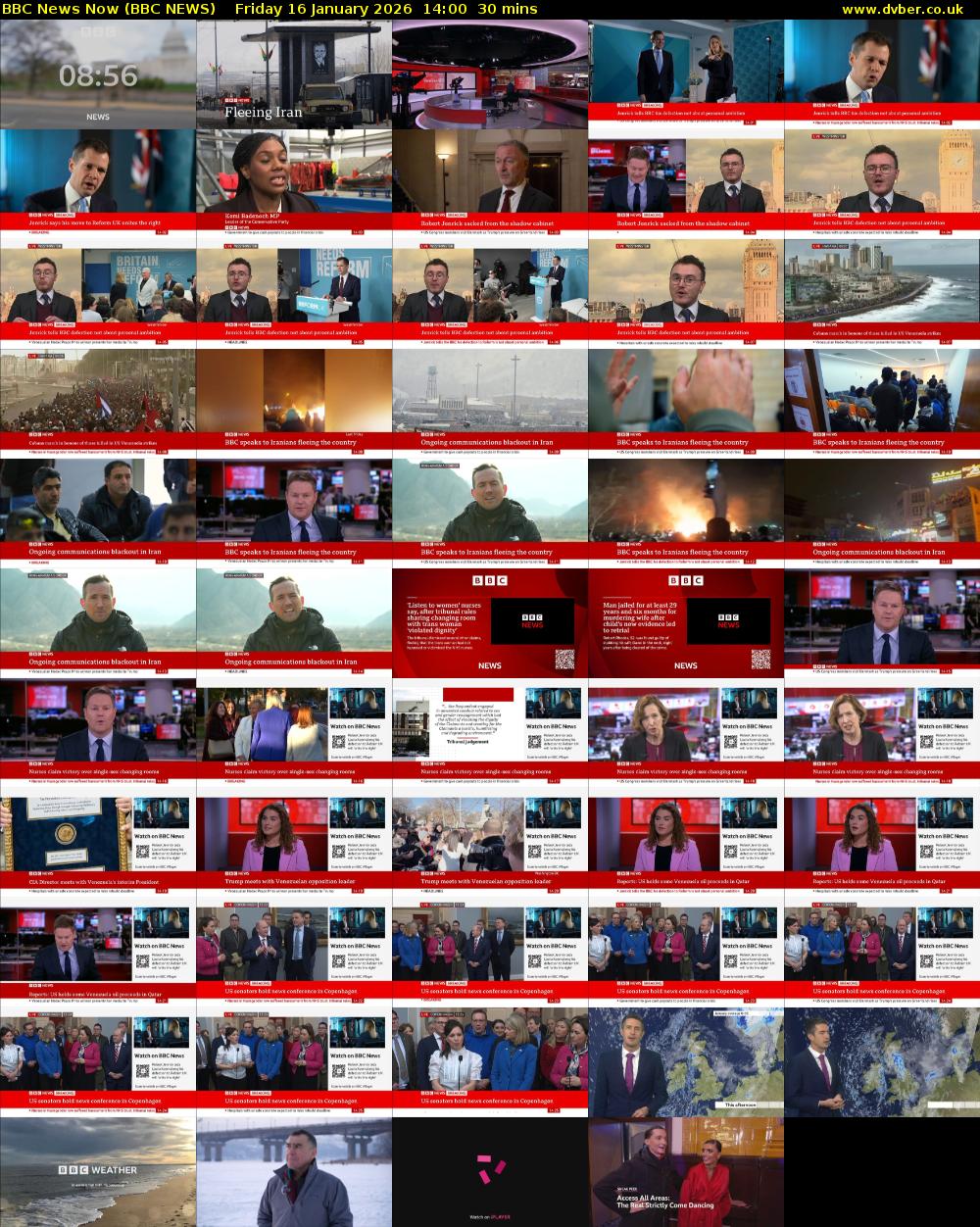 BBC News Now (BBC NEWS) Friday 16 January 2026 14:00 - 14:30