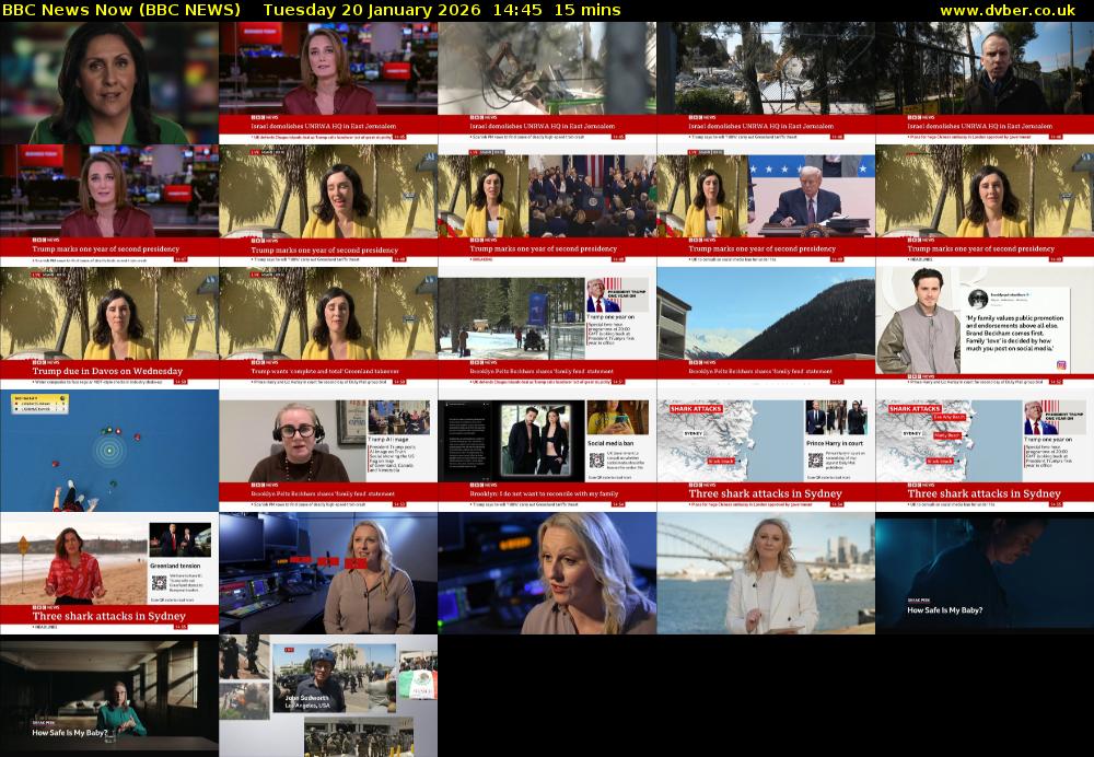 BBC News Now (BBC NEWS) Tuesday 20 January 2026 14:45 - 15:00