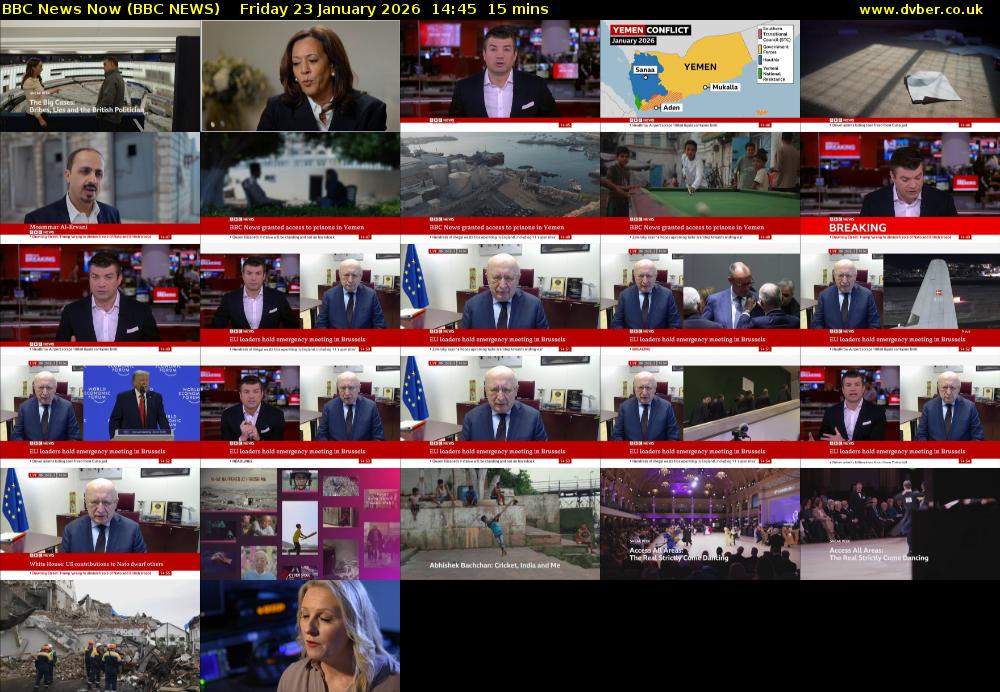 BBC News Now (BBC NEWS) Friday 23 January 2026 14:45 - 15:00