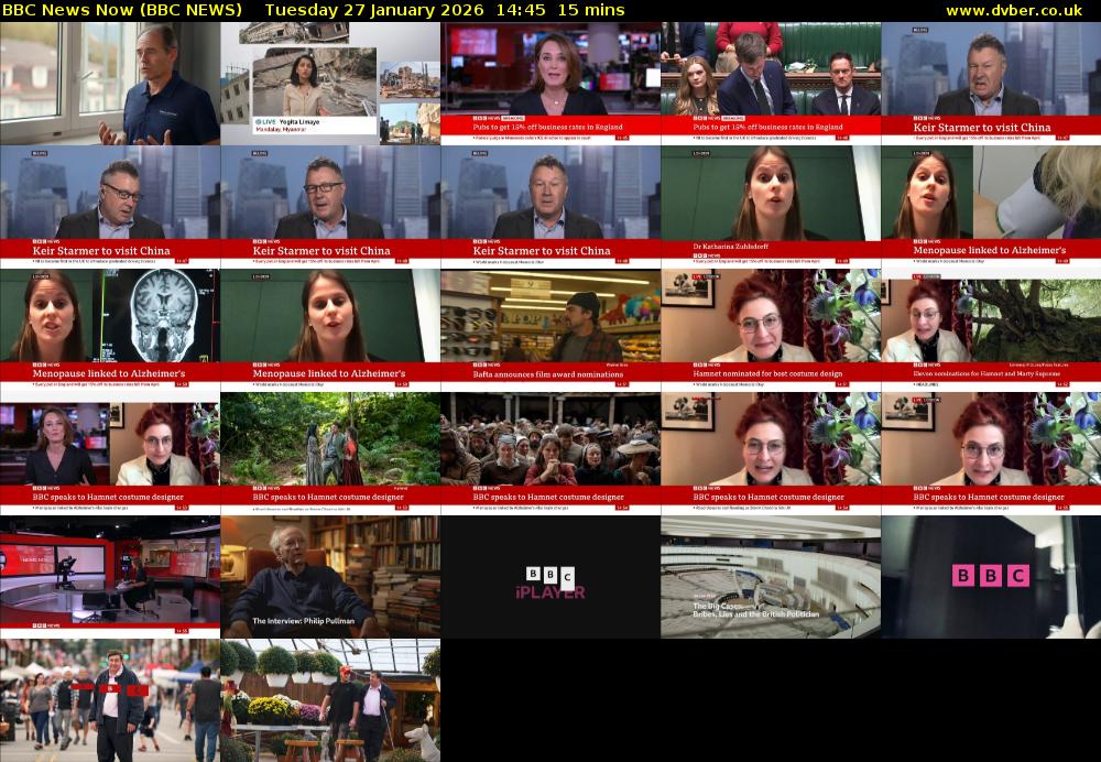 BBC News Now (BBC NEWS) Tuesday 27 January 2026 14:45 - 15:00