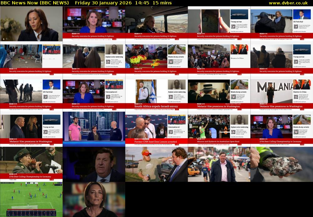 BBC News Now (BBC NEWS) Friday 30 January 2026 14:45 - 15:00