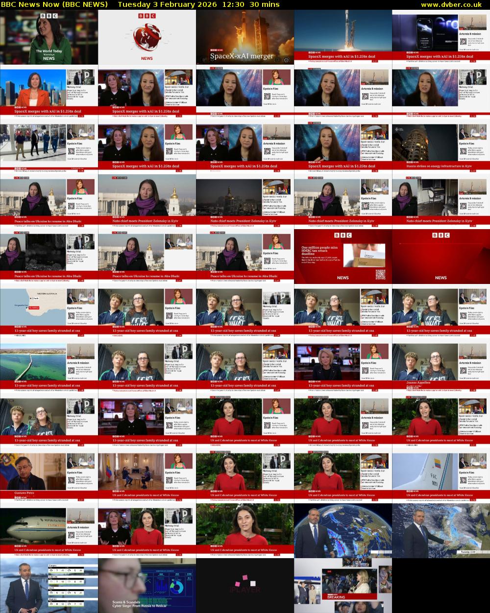BBC News Now (BBC NEWS) Tuesday 3 February 2026 12:30 - 13:00