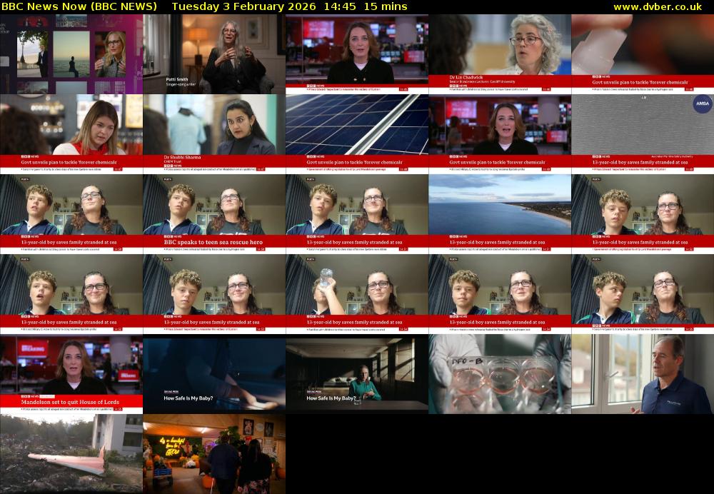 BBC News Now (BBC NEWS) Tuesday 3 February 2026 14:45 - 15:00