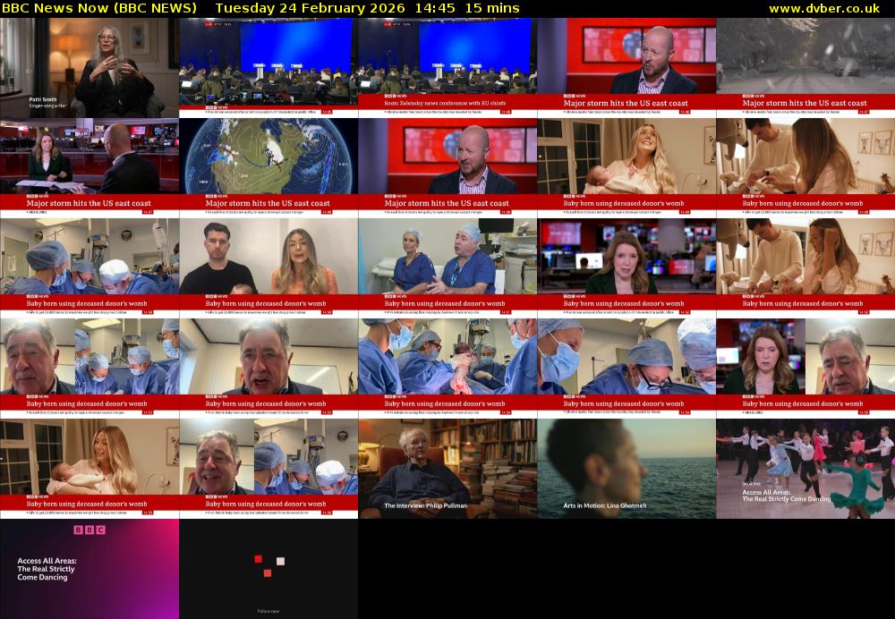 BBC News Now (BBC NEWS) Tuesday 24 February 2026 14:45 - 15:00