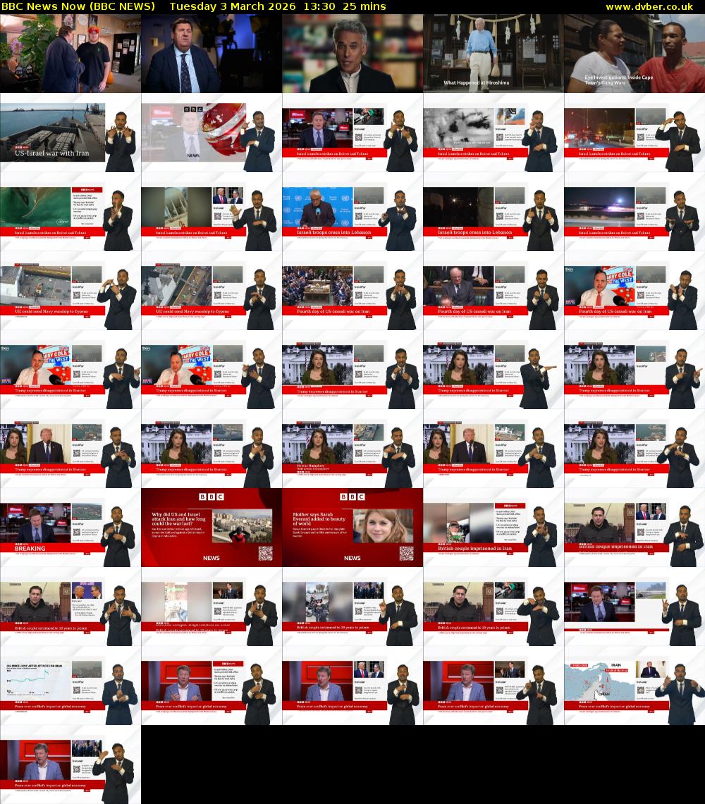 BBC News Now (BBC NEWS) Tuesday 3 March 2026 13:30 - 13:55