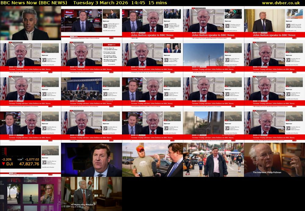 BBC News Now (BBC NEWS) Tuesday 3 March 2026 14:45 - 15:00