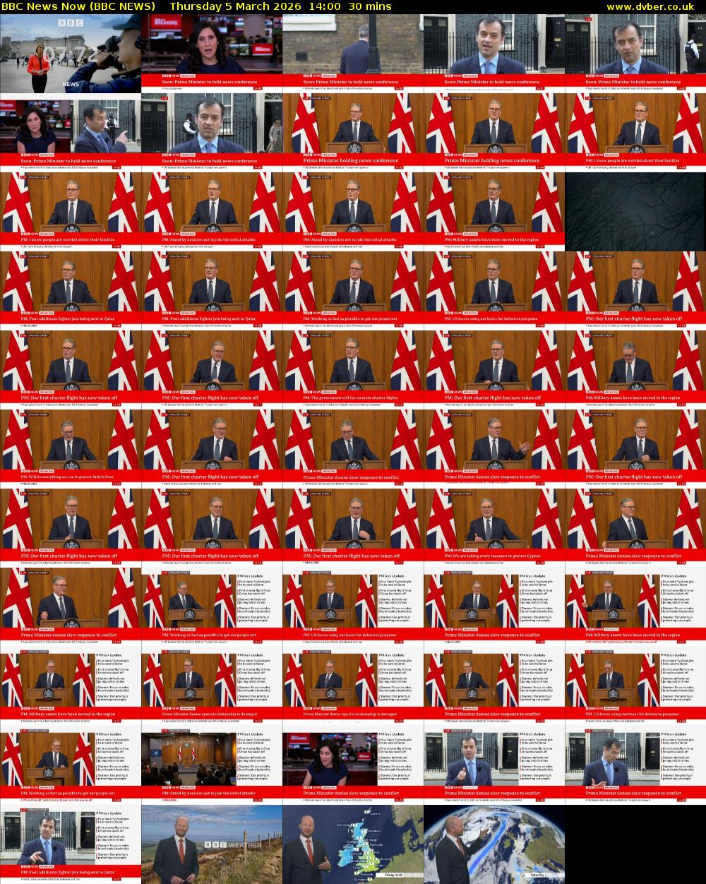 BBC News Now (BBC NEWS) Thursday 5 March 2026 14:00 - 14:30