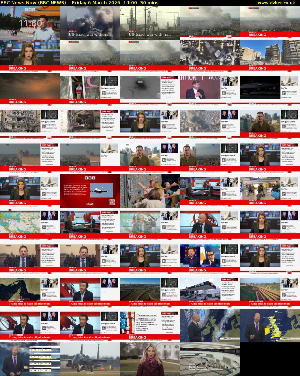 BBC News Now (BBC NEWS) Friday 6 March 2026 14:00 - 14:30