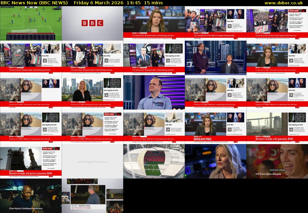 BBC News Now (BBC NEWS) Friday 6 March 2026 14:45 - 15:00