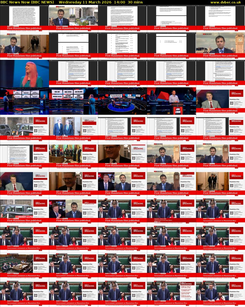 BBC News Now (BBC NEWS) Wednesday 11 March 2026 14:00 - 14:30