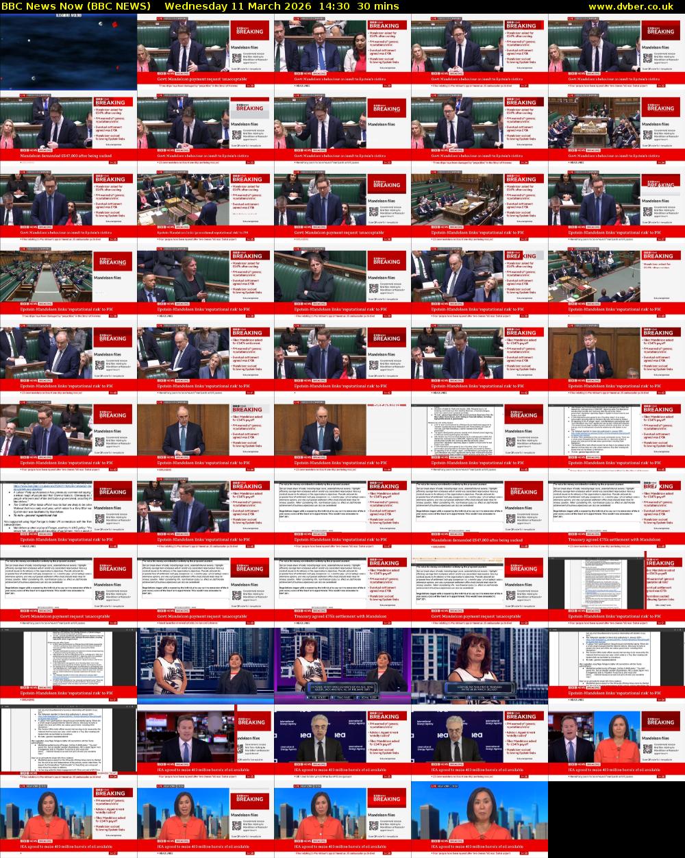 BBC News Now (BBC NEWS) Wednesday 11 March 2026 14:30 - 15:00