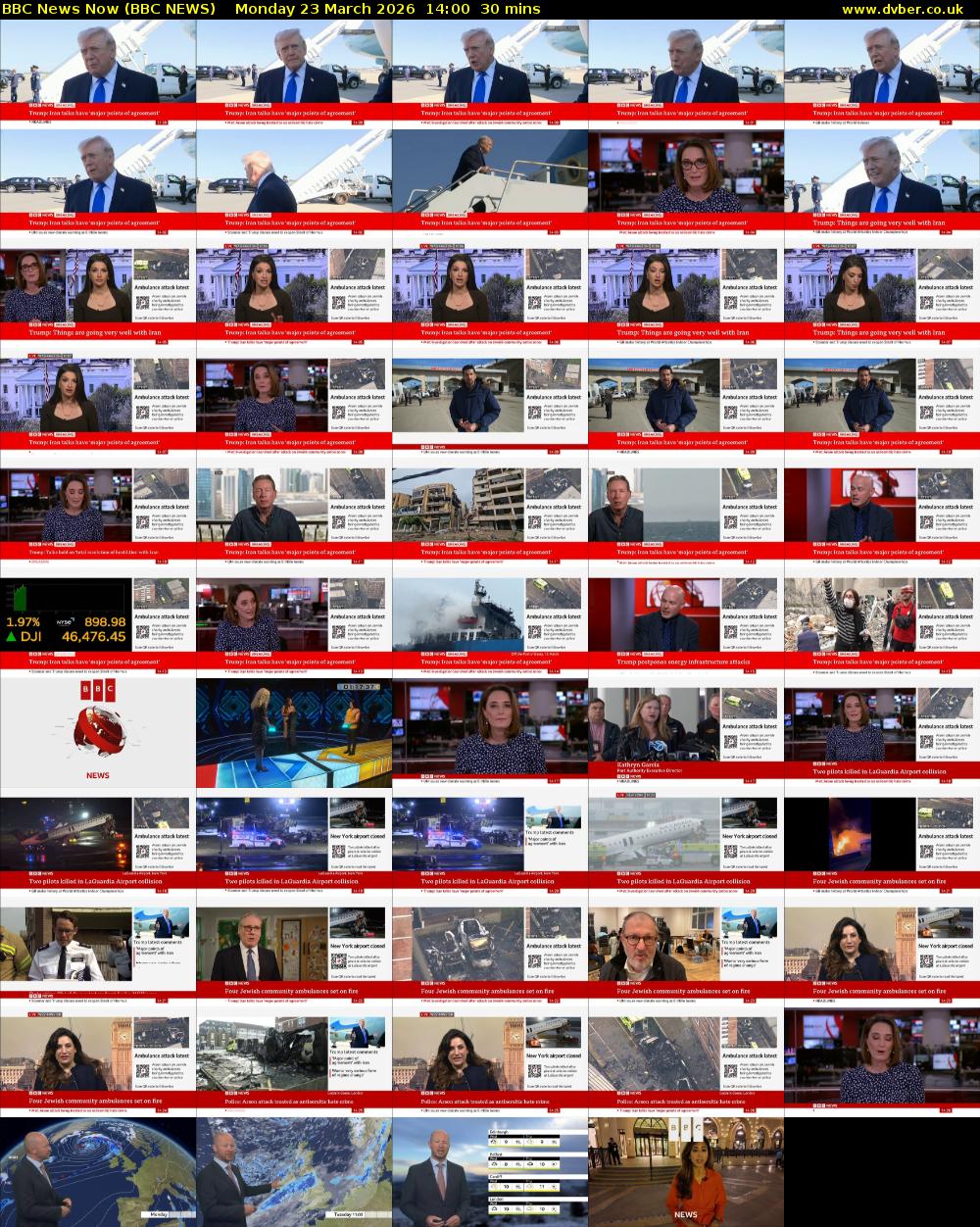 BBC News Now (BBC NEWS) Monday 23 March 2026 14:00 - 14:30