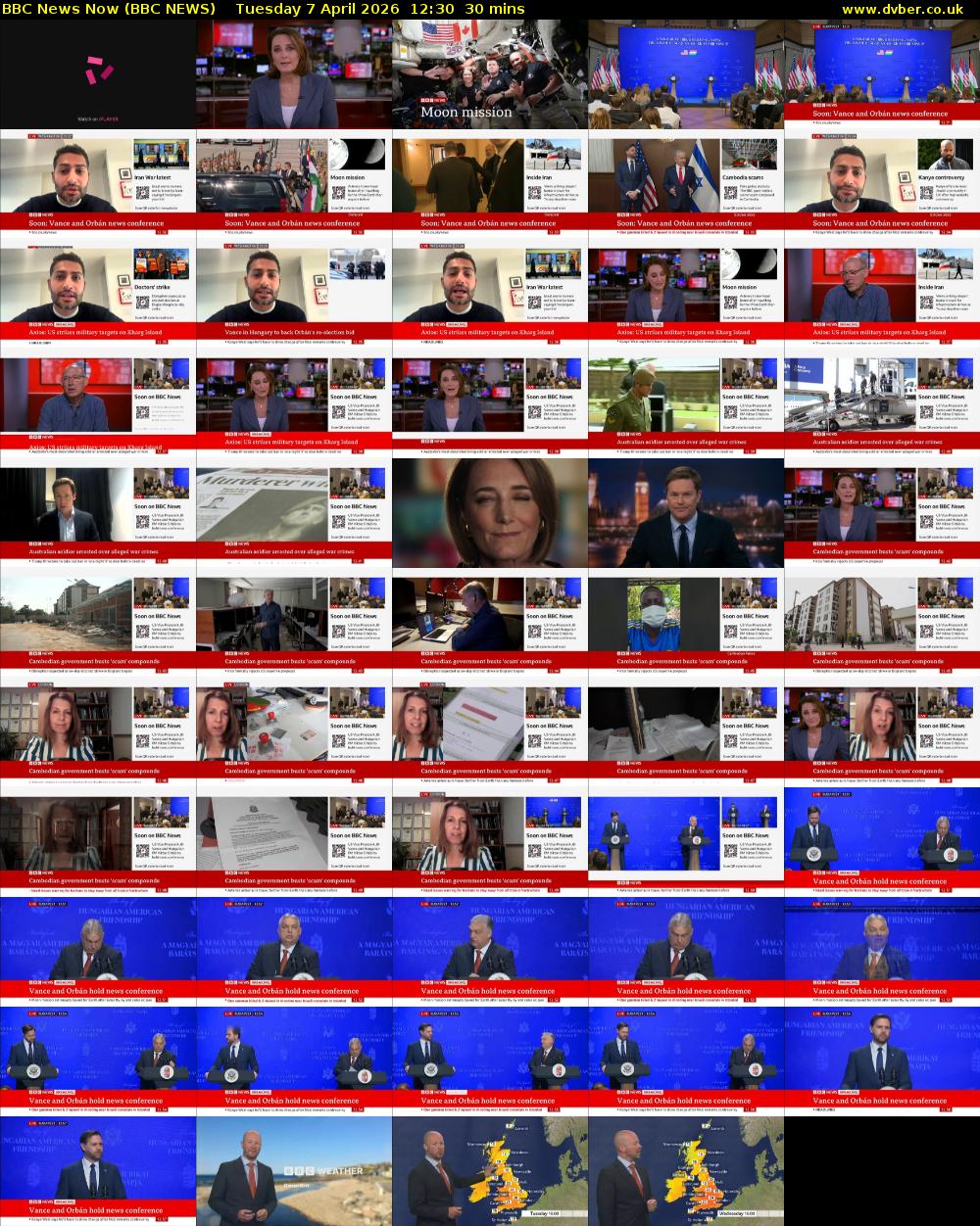 BBC News Now (BBC NEWS) Tuesday 7 April 2026 12:30 - 13:00