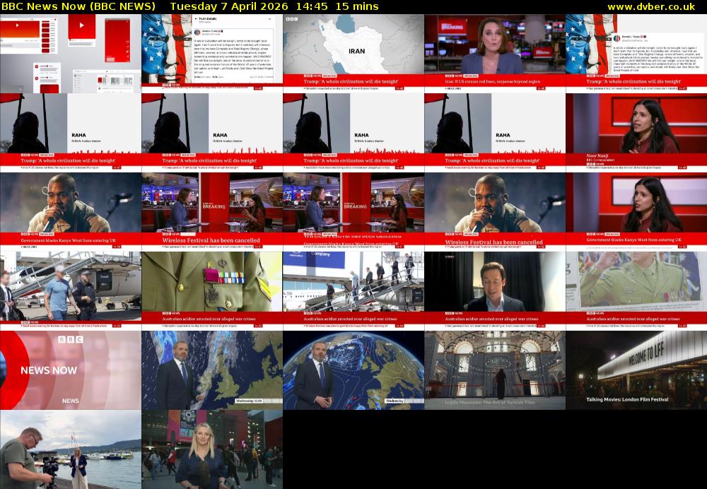 BBC News Now (BBC NEWS) Tuesday 7 April 2026 14:45 - 15:00