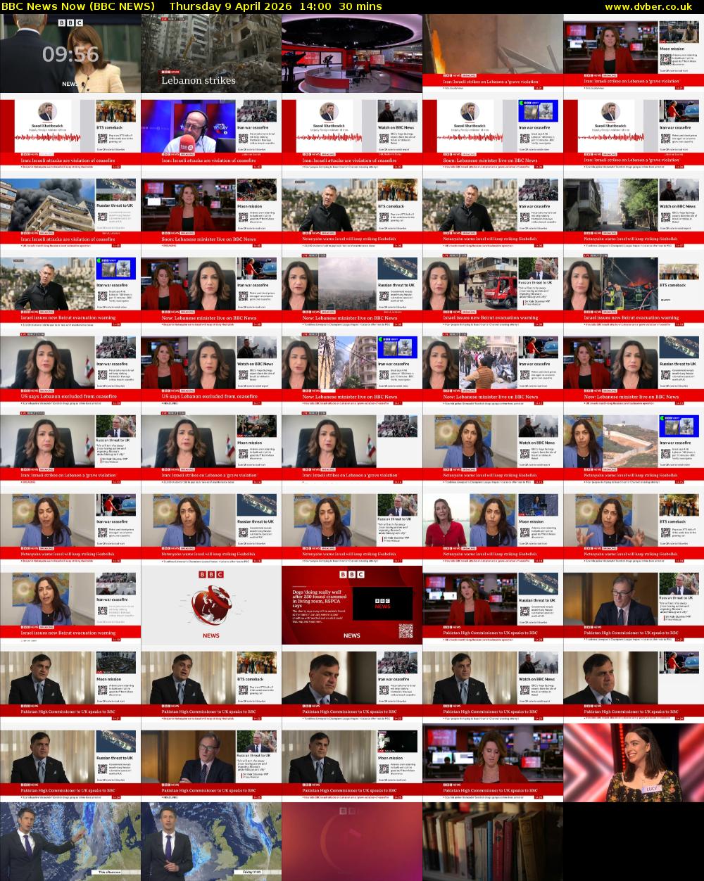BBC News Now (BBC NEWS) Thursday 9 April 2026 14:00 - 14:30