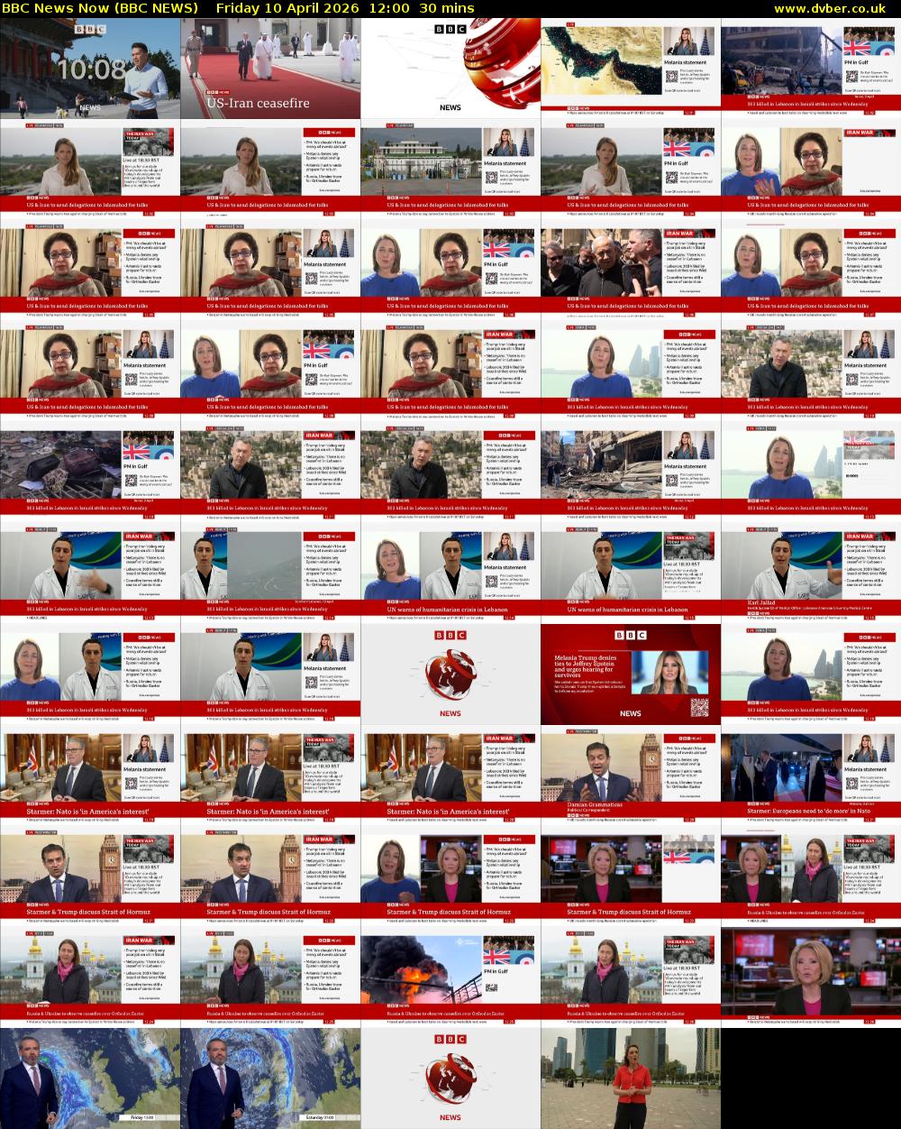 BBC News Now (BBC NEWS) Friday 10 April 2026 12:00 - 12:30