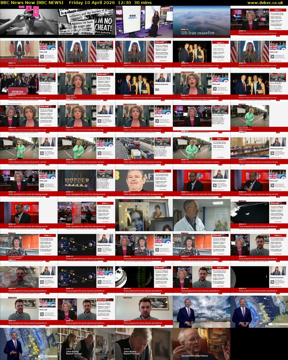 BBC News Now (BBC NEWS) Friday 10 April 2026 12:30 - 13:00