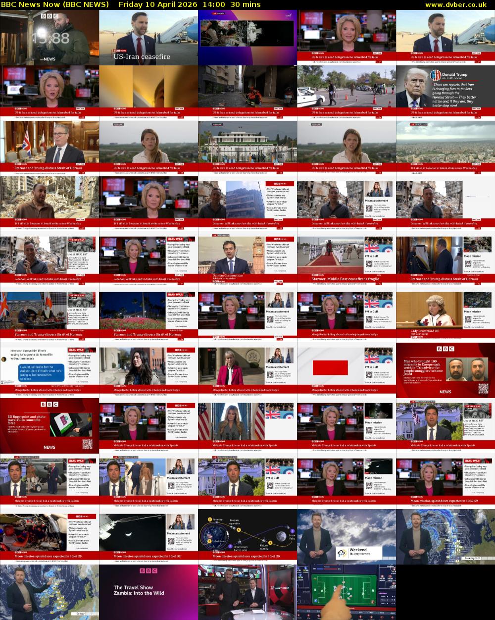BBC News Now (BBC NEWS) Friday 10 April 2026 14:00 - 14:30