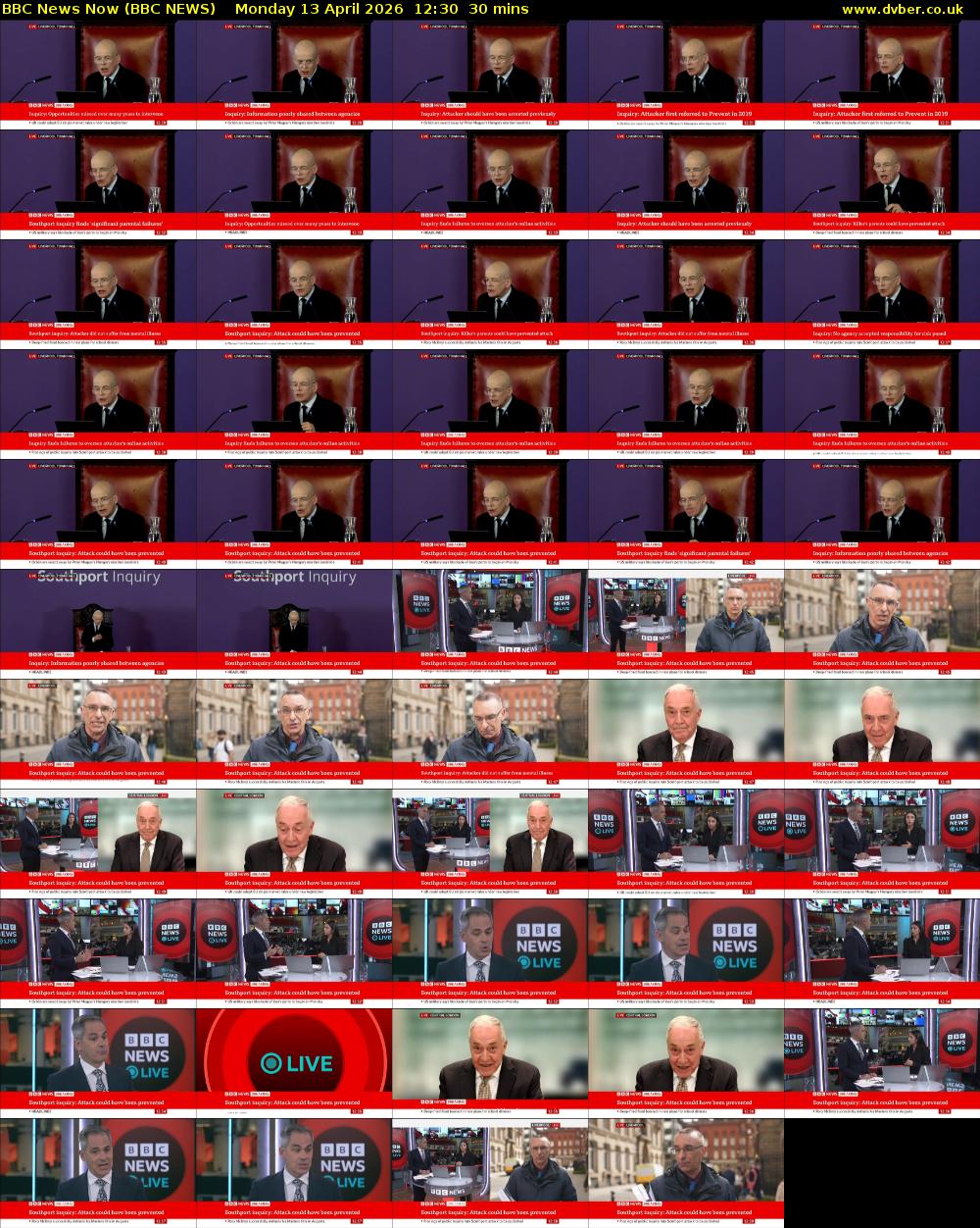 BBC News Now (BBC NEWS) Monday 13 April 2026 12:30 - 13:00