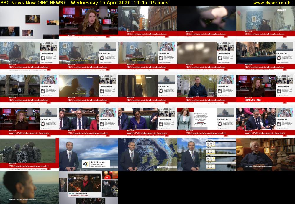 BBC News Now (BBC NEWS) Wednesday 15 April 2026 14:45 - 15:00