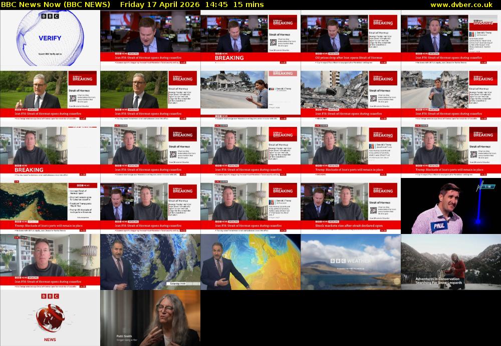 BBC News Now (BBC NEWS) Friday 17 April 2026 14:45 - 15:00