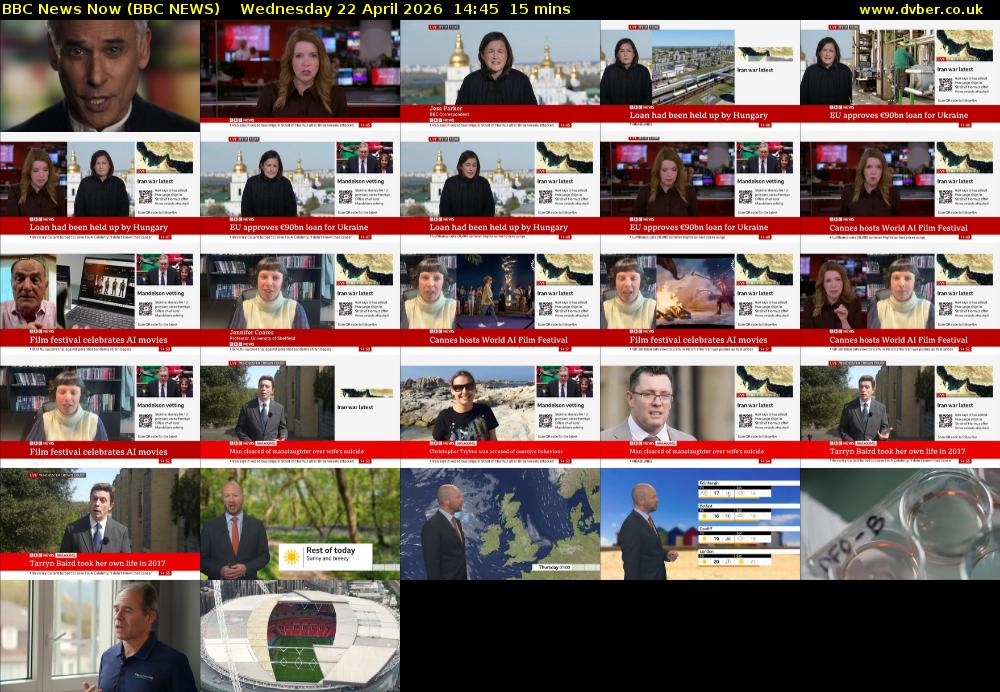 BBC News Now (BBC NEWS) Wednesday 22 April 2026 14:45 - 15:00