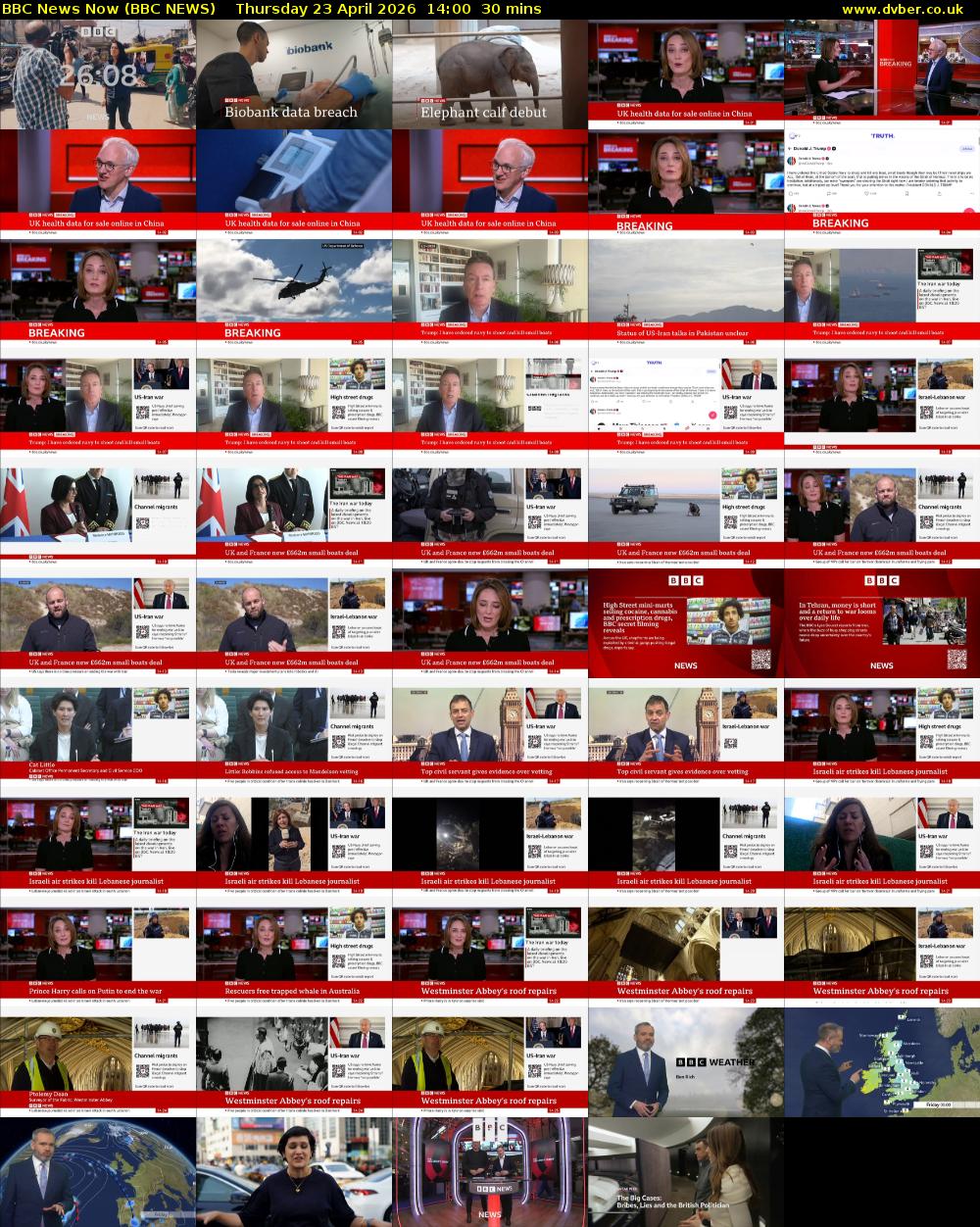 BBC News Now (BBC NEWS) Thursday 23 April 2026 14:00 - 14:30