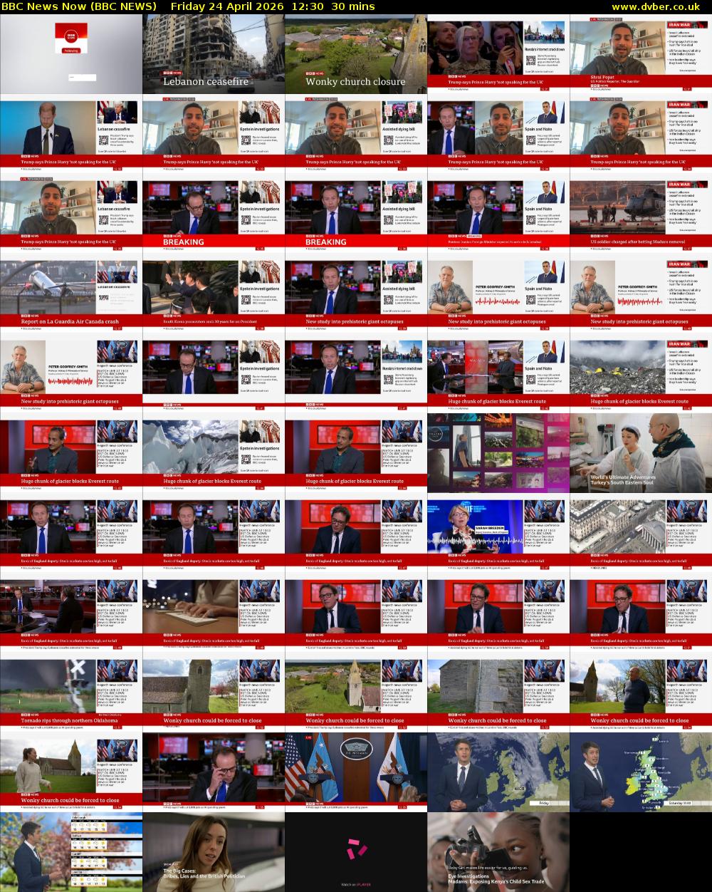 BBC News Now (BBC NEWS) Friday 24 April 2026 12:30 - 13:00