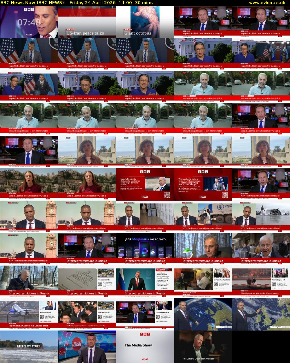 BBC News Now (BBC NEWS) Friday 24 April 2026 14:00 - 14:30