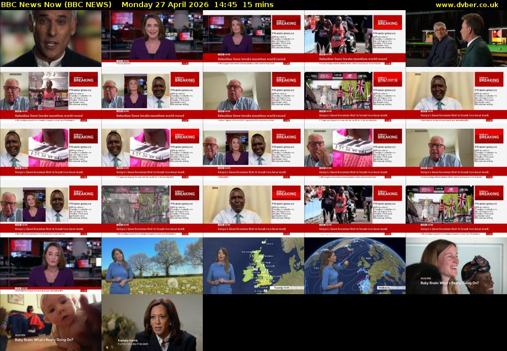 BBC News Now (BBC NEWS) Monday 27 April 2026 14:45 - 15:00