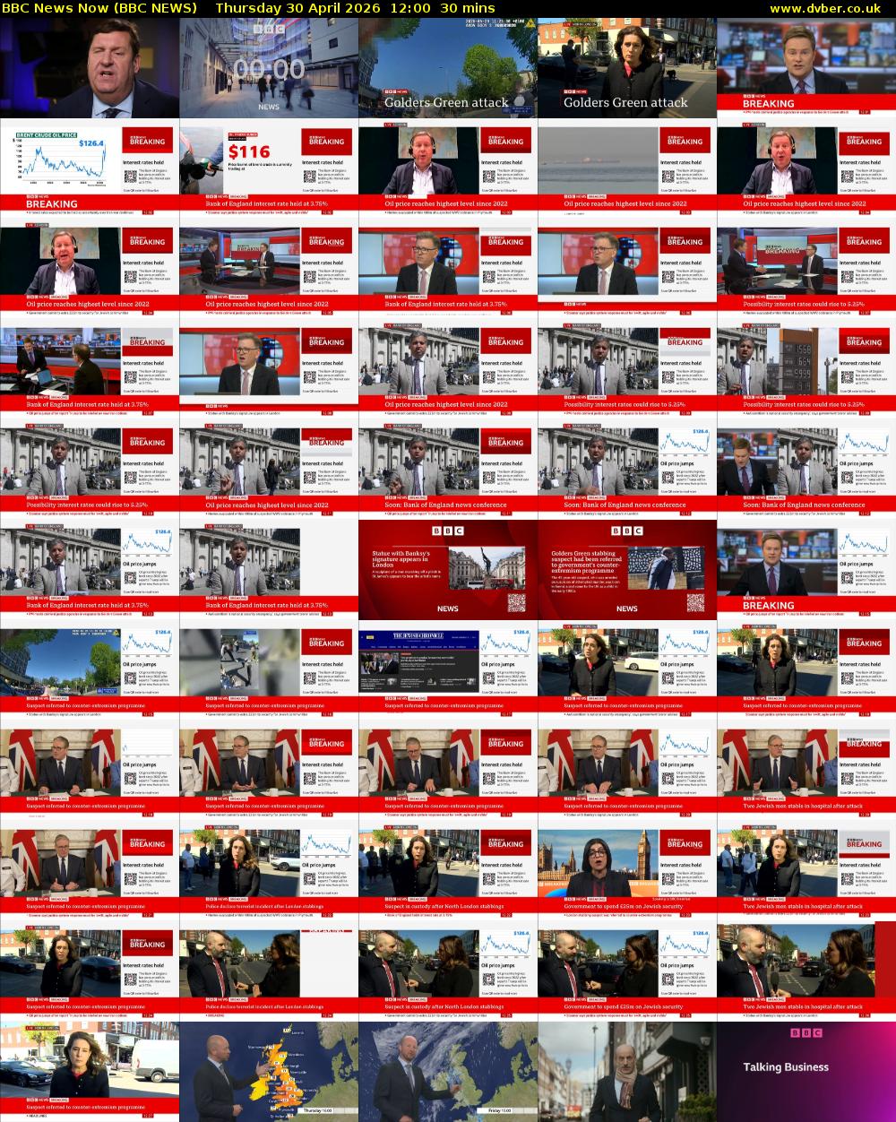 BBC News Now (BBC NEWS) Thursday 30 April 2026 12:00 - 12:30