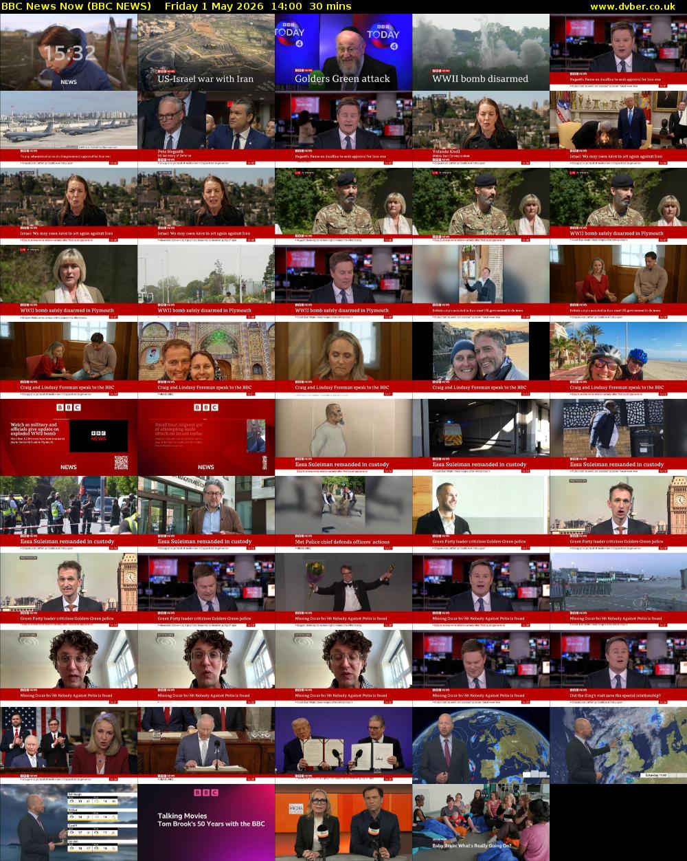 BBC News Now (BBC NEWS) Friday 1 May 2026 14:00 - 14:30