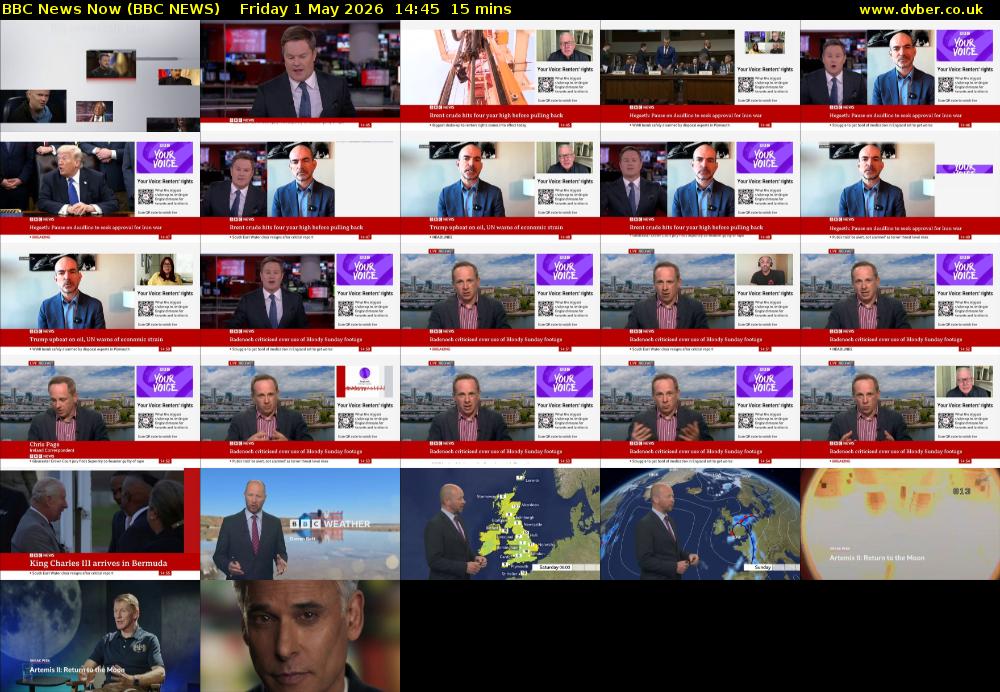 BBC News Now (BBC NEWS) Friday 1 May 2026 14:45 - 15:00