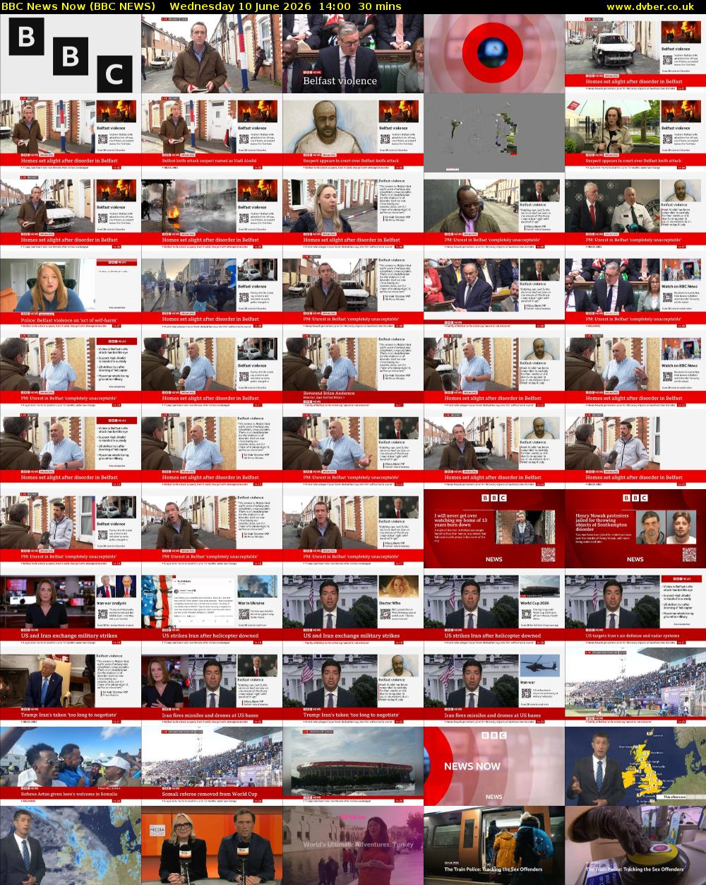 BBC News Now (BBC NEWS) Wednesday 10 June 2026 14:00 - 14:30