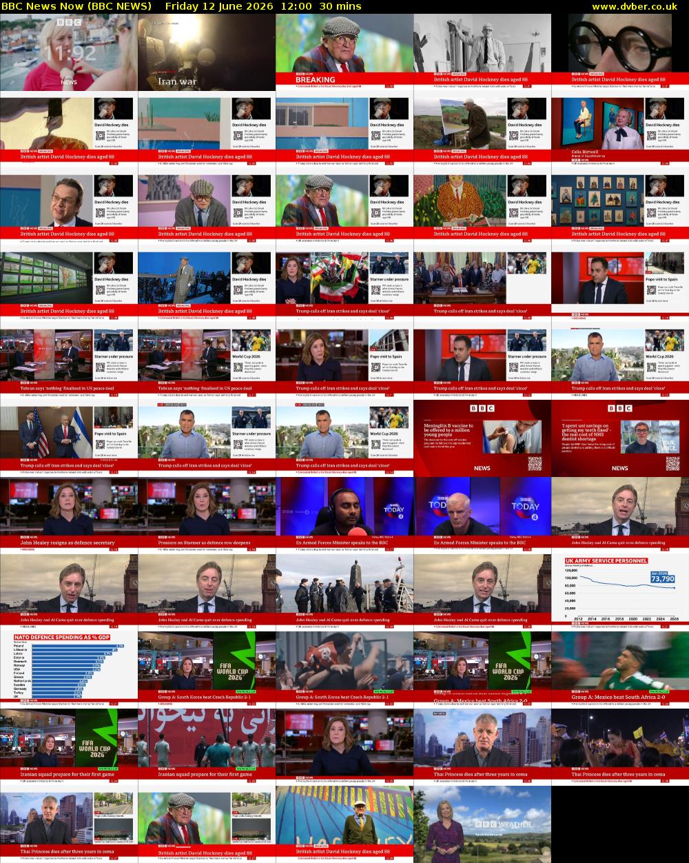 BBC News Now (BBC NEWS) Friday 12 June 2026 12:00 - 12:30