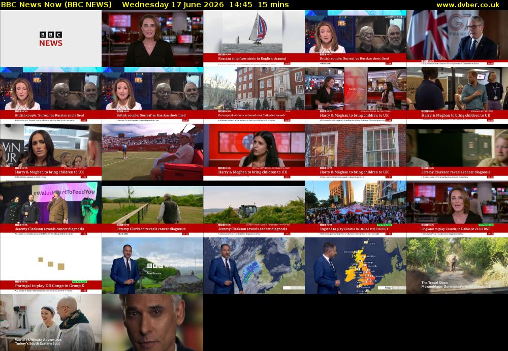 BBC News Now (BBC NEWS) Wednesday 17 June 2026 14:45 - 15:00